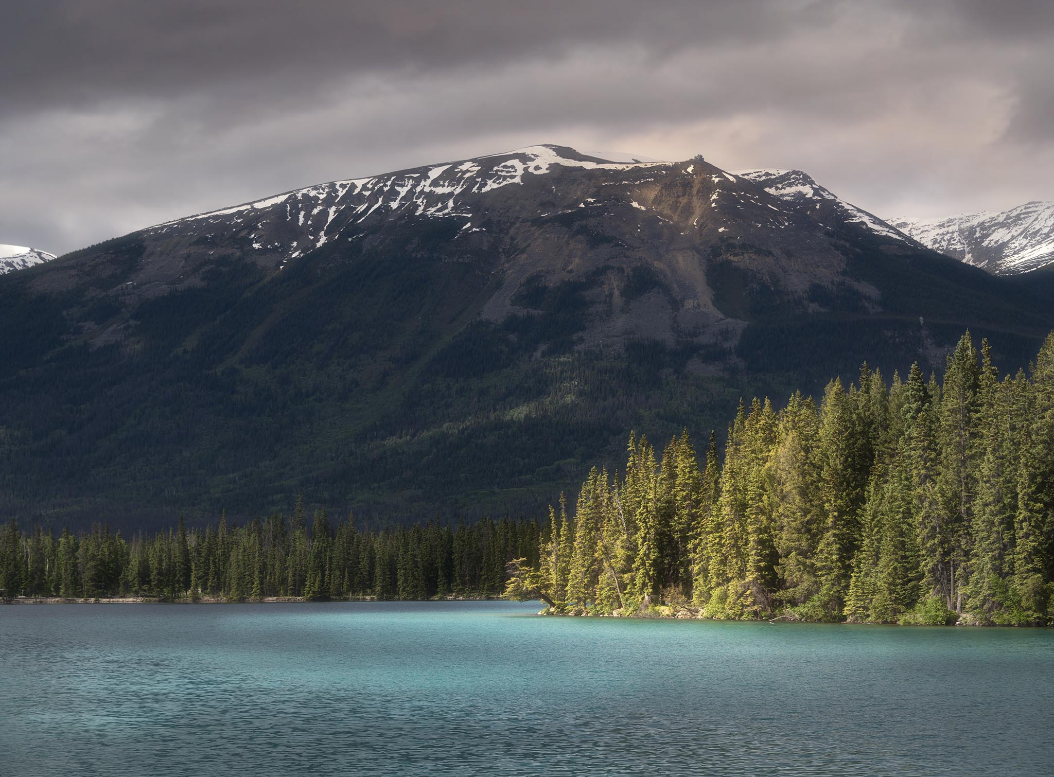 Lake Beauvert in Canada