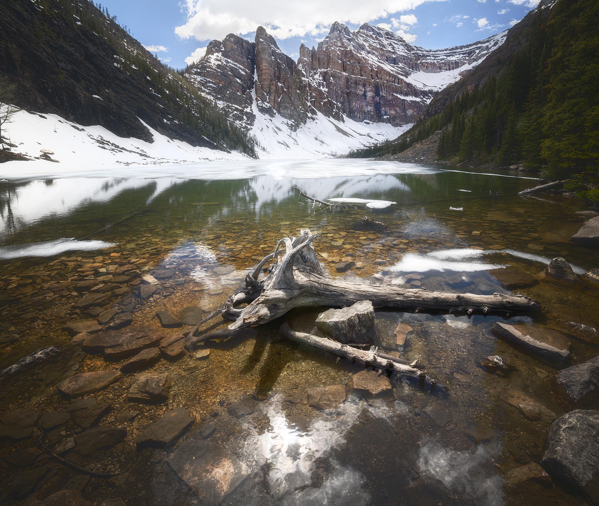 Lake Agnes with Snow